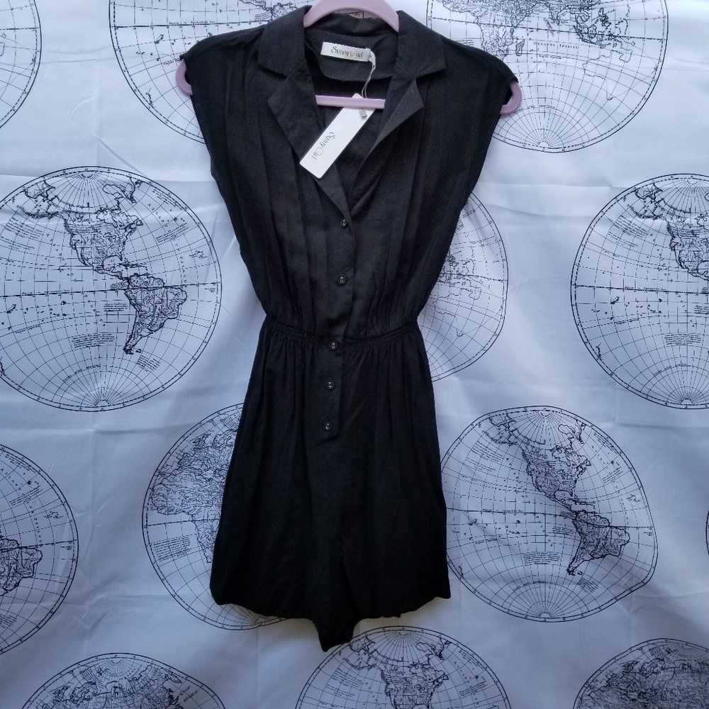 Modcloth Button Down and Collared Romper